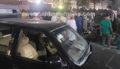 إصابة 4 أشخاص في حادث تصادم موتوسيكل و سيارة ملاكي بطريق ساقلتة الصحارة بسوهاج