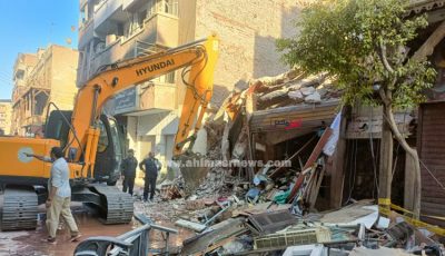 ارتفاع حصيلة ضحايا حادث انهيار عقار بالشرقية إلى 6 وفيات و6 مصابين
