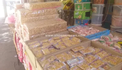 العنبر والحمصية والسمسمية.. حلوى المولد النبوي أشكال وأنواع والأسعار تبدأ من 70 جنيهًا بكفر الشيخ (صور)