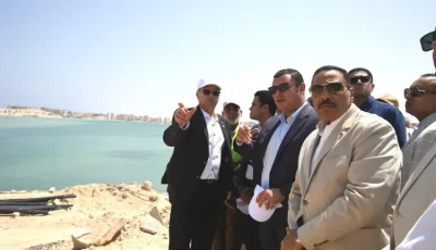 وزير الإسكان ومحافظ مطروح يتفقدان مشروع إحلال وتجديد كوبري روميل
