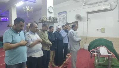 شهيدة العمل.. وفد برئاسة نائب رئيس جامعة الأزهر فى وداع رئيسة التمريض ضحية حادث انقلاب أتوبيس بأسيوط