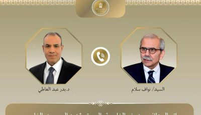 وزير الخارجية يؤكد لرئيس الوزراء اللبناني دعم مصر الكامل لاستقرار لبنان