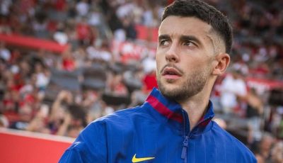 شاهد الضربة التي تلقاها خوان غارسيا في اول مباراة له مع برشلونة